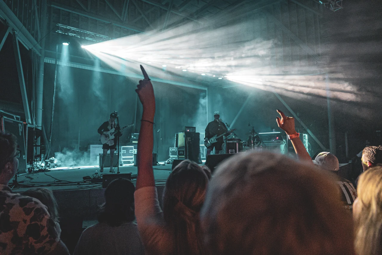 Portugal. The Man performing live, photographed by Stephen Groves of CaptureCHS.