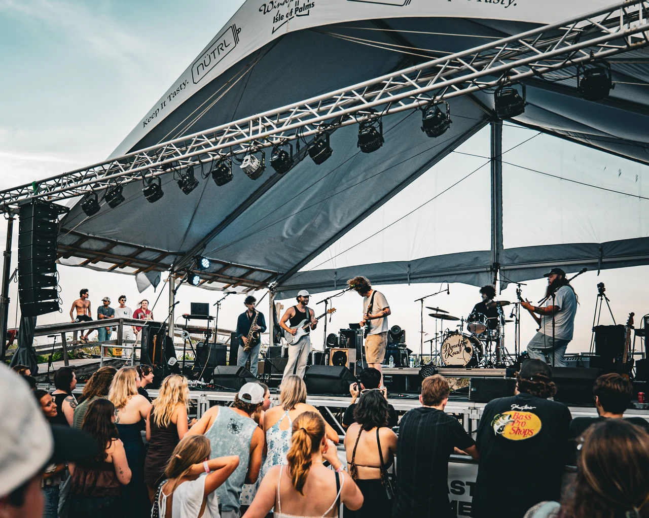 Wim Tapley and the Cannons performing live, photographed by Stephen Groves of CaptureCHS.